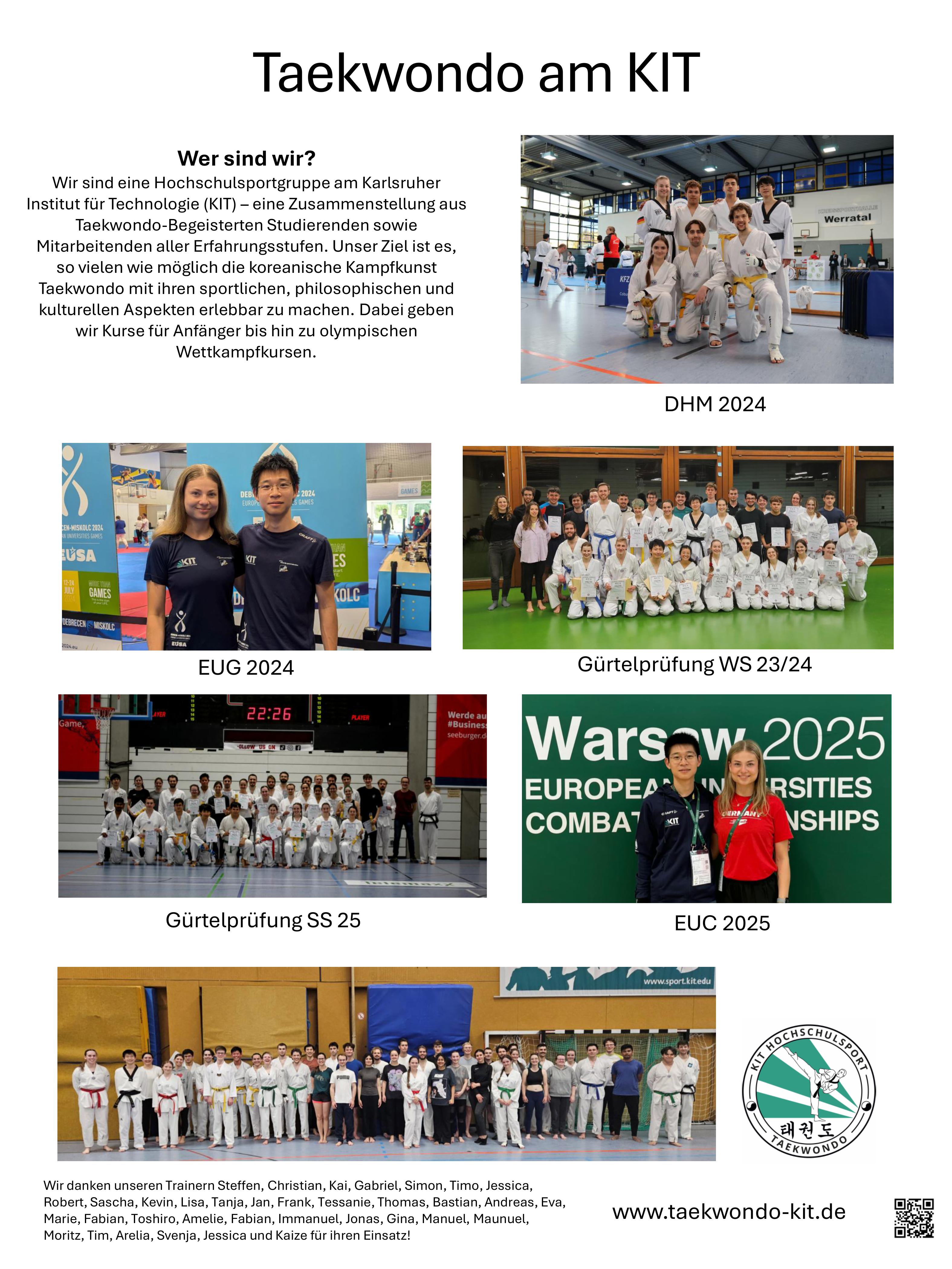 DHM Taekwondo 2025 – Veranstaltungsplakat